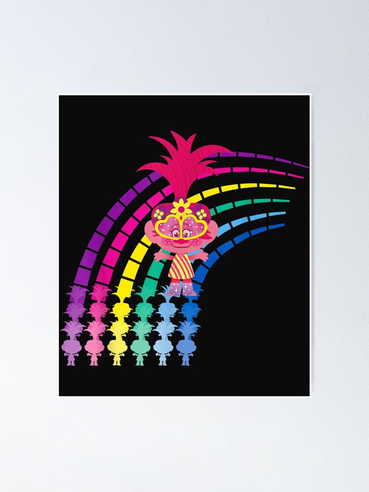 "Trolls World Tour Poppy Rainbow " Poster for Sale by DvashBertin ...