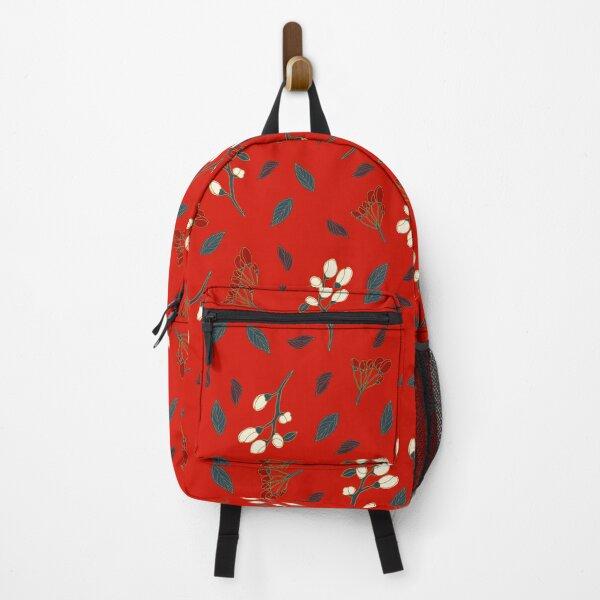 Item preview, Spring flower buds on red background designed and sold by BrankaPD.