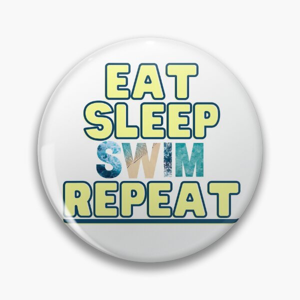Item preview, Eat Sleep Swim Repeat designed and sold by WildMotion.