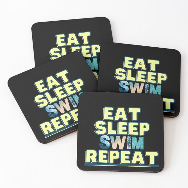 Item preview, Eat Sleep Swim Repeat designed and sold by WildMotion.