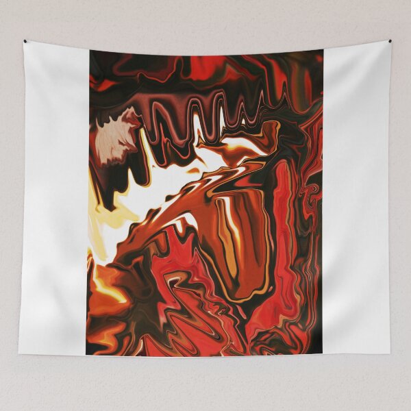 Item preview, Abstract Dark red marbling art of coffee designed and sold by Butterfly-Dream.