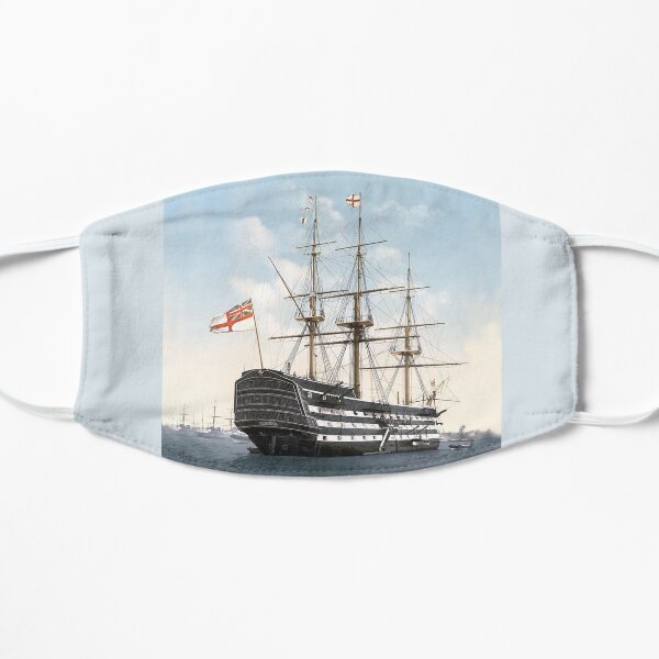 HMS VICTORY. The oldest warship still in commission in the world. Flat Mask