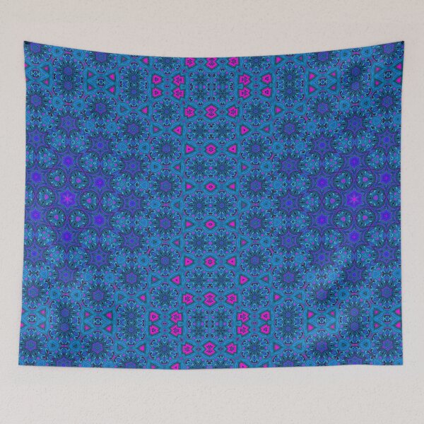 Item preview, Blue Bacteria Pattern Print Art Design designed and sold by Spot Sweet.