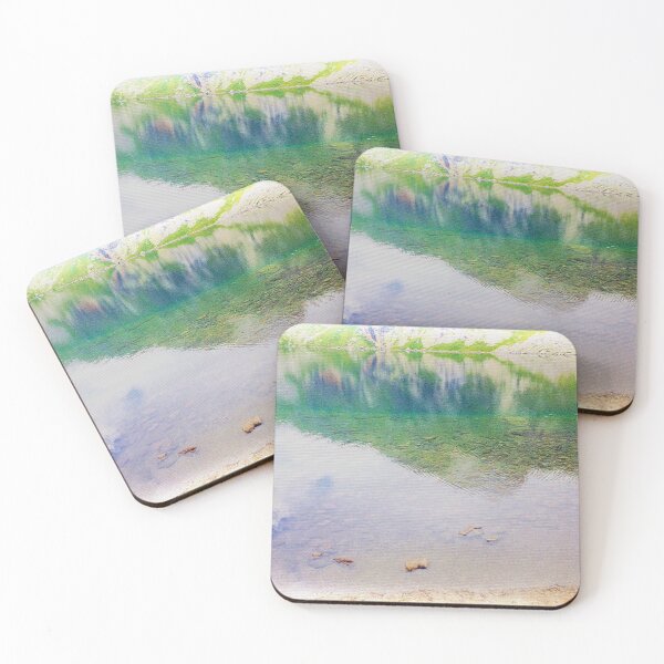 Item preview, Beautiful Water Reflection Seven Rila Lakes Bulgarian Photo With Patchwork Filter designed and sold by LuckyKermit.