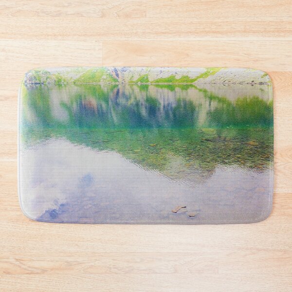 Item preview, Beautiful Water Reflection Seven Rila Lakes Bulgarian Photo With Patchwork Filter designed and sold by LuckyKermit.