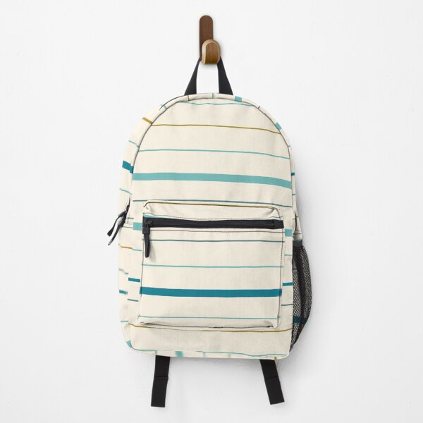 Item preview, Horizontal stripes pattern - blue on cream designed and sold by BrankaPD.