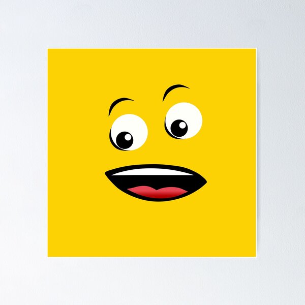 Cartoon Yellow Smiley Face Emoji Emoticon Surrendering in Fear Posters, Art  Prints by - Interior Wall Decor #1413892