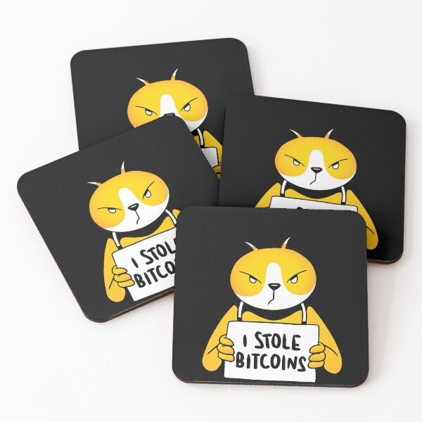 Item preview, Funny Cat I Stole Bitcoins designed and sold by DavinciStore21.
