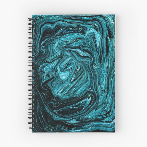Item preview, Abstract dark an light blue marbling art designed and sold by Butterfly-Dream.