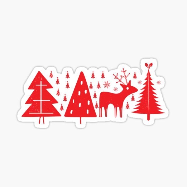 Scandinavian Christmas Sticker