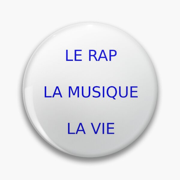 Aperçu de l'œuvre Le tee shirt LE RAP LA MUSIQUE LA VIE créée et vendue par Pertinence.