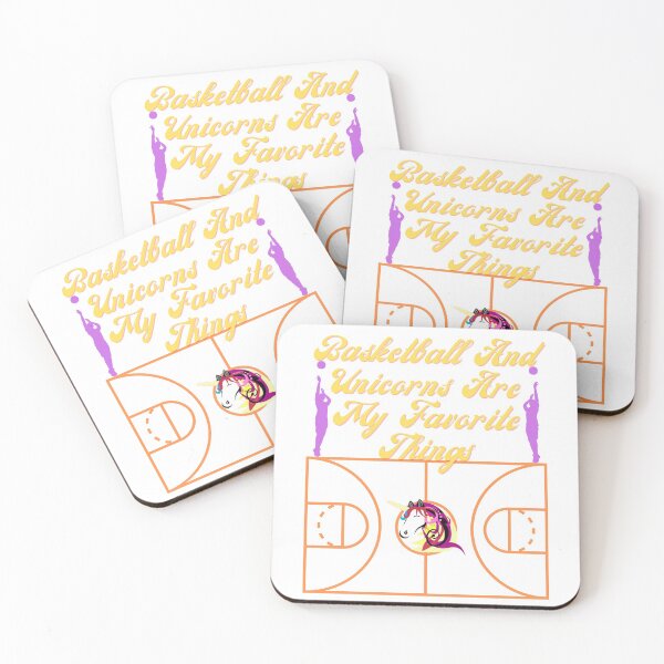 Item preview, Basketball And Unicorns Are My Favorite Things DESIGN designed and sold by LevelUpMerch.