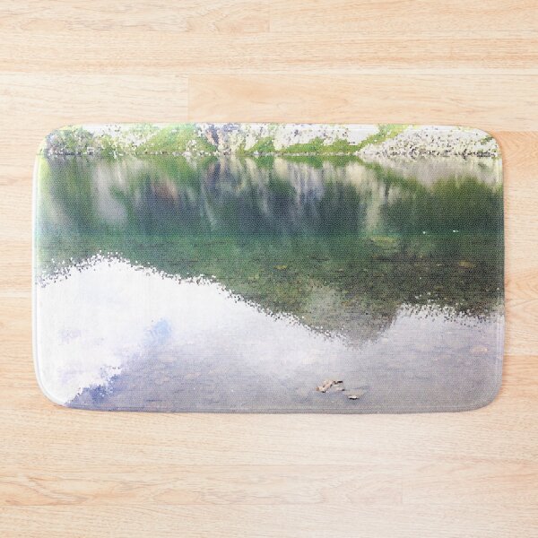 Item preview, Beautiful Water Reflection Seven Rila Lakes Bulgarian Photo With Stained Glass Filter designed and sold by LuckyKermit.