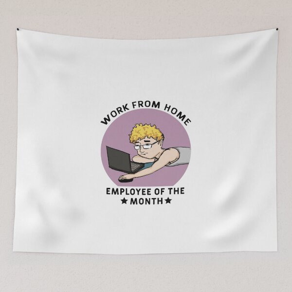 Item preview, Work From Home - Employee of the month (pink) designed and sold by Art-Tease.