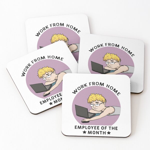 Item preview, Work From Home - Employee of the month (pink) designed and sold by Art-Tease.