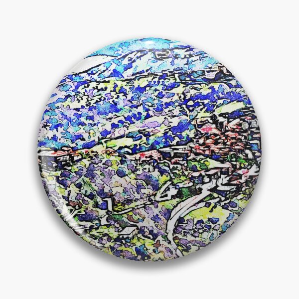 Item preview, Rocca Cilento: landscape from the castle with lake and a village designed and sold by Giuseppe Cocco.