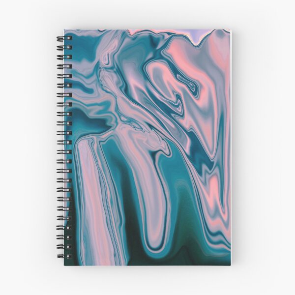 Item preview, Abstract Pink sunset at blue sea - marbling art designed and sold by Butterfly-Dream.