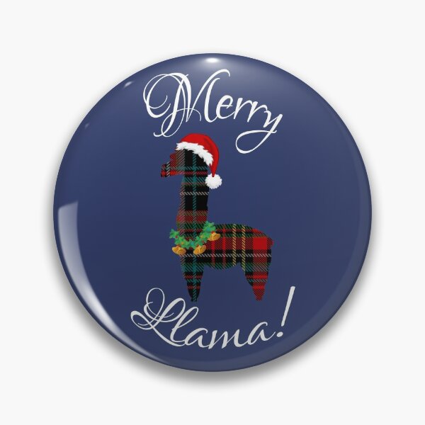 Item preview, Red Plaid Buffalo "Merry Llama" Christmas Pajama  designed and sold by milkasweet.
