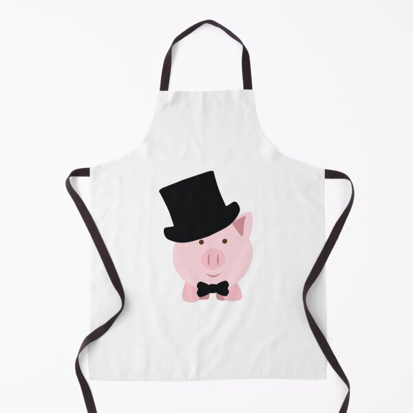 Item preview, Pink Pig wearing a top hat and bow tie designed and sold by Hedgie Designs.