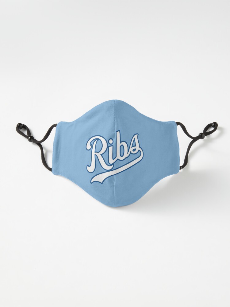 Alternate view of KC Ribs - Powder Blue 2 Mask