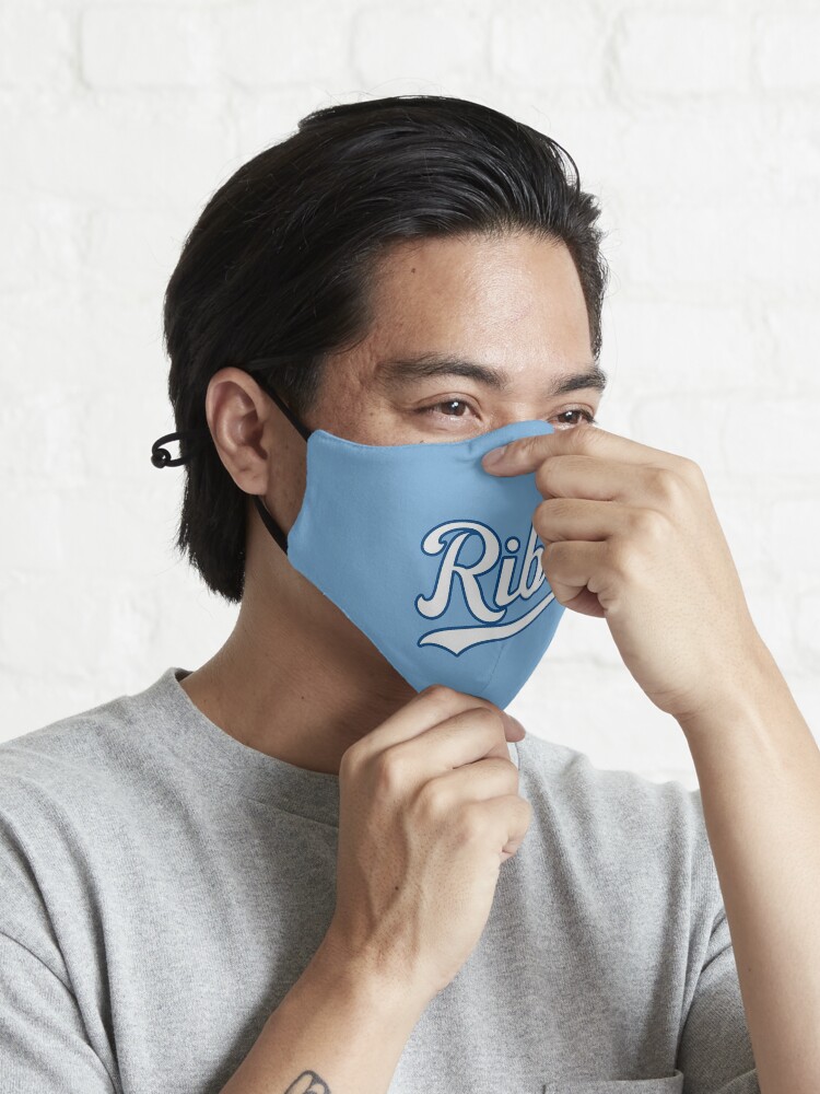 Alternate view of KC Ribs - Powder Blue 2 Mask
