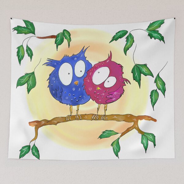 Item preview, Owl couple designed and sold by Ackoni.