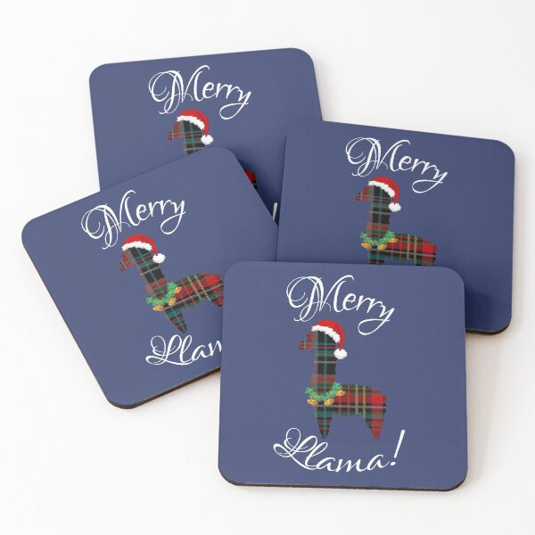 Item preview, Red Plaid Buffalo "Merry Llama" Christmas Pajama  designed and sold by milkasweet.