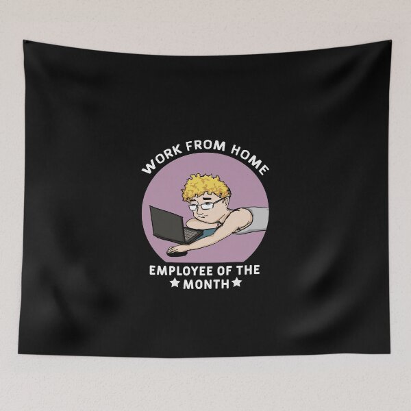 Item preview, Work From Home - Employee of the month (pink) designed and sold by Art-Tease.