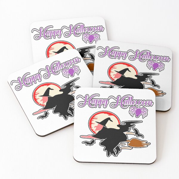 Item preview, Happy Halloween Witch, Bat and Spider designed and sold by Shekevara.