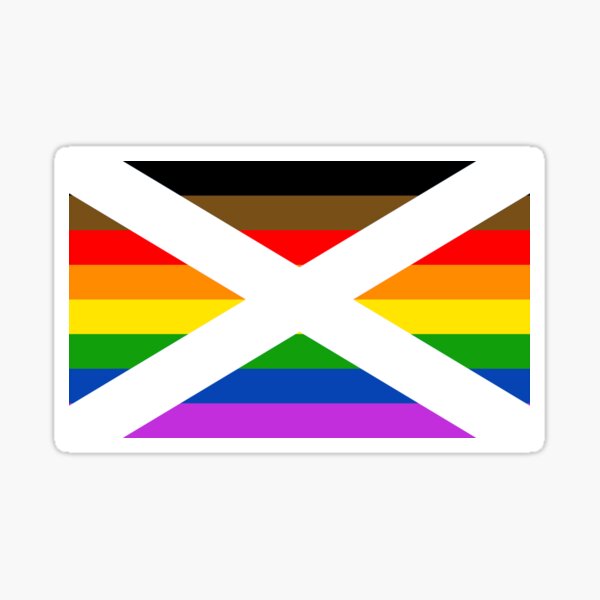 Inclusive Scotland Pride Flag Sticker For Sale By Sargealex Redbubble