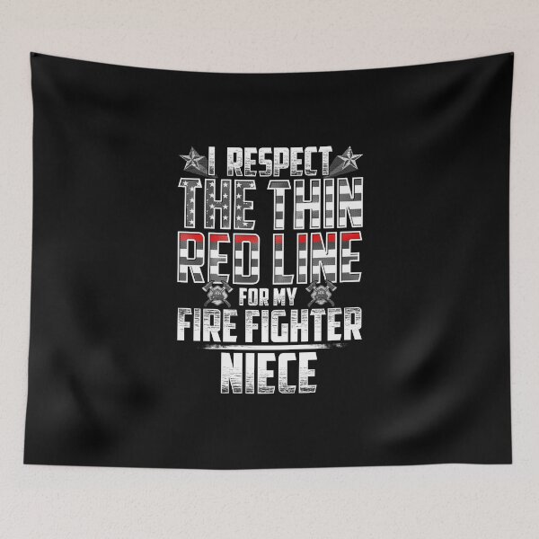 Item preview, Niece Fire Fighter Thin Red Line designed and sold by wheedesign.