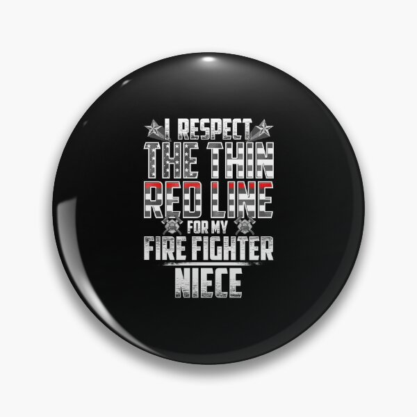 Item preview, Niece Fire Fighter Thin Red Line designed and sold by wheedesign.
