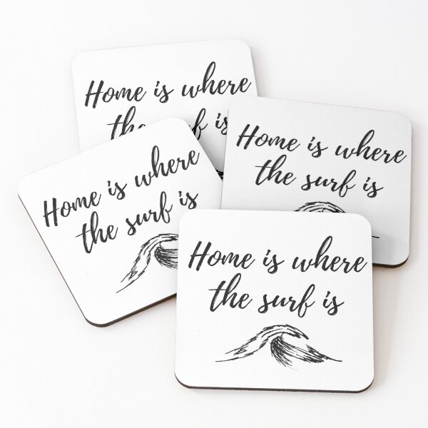 Item preview, Home is where the surf is designed and sold by Papermouse.