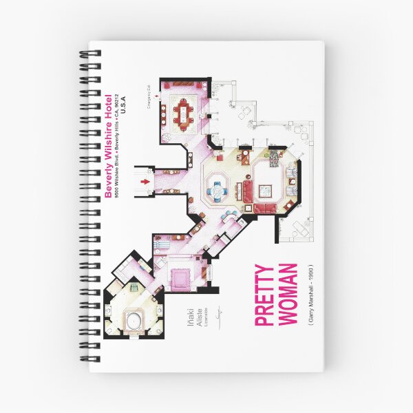 Item preview, Floorplan of the suite from the movie PRETTY WOMAN designed and sold by TV Floorplans & More.