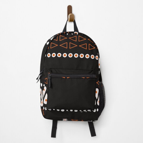 Item preview, Boho orange, black&white tribal minimalistic pattern designed and sold by BrankaPD.