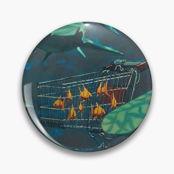 Item preview, Sharks with Trolley Banksy Painting designed and sold by WE-ARE-BANKSY.