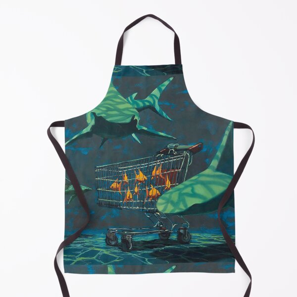 Item preview, Sharks with Trolley Banksy Painting designed and sold by WE-ARE-BANKSY.