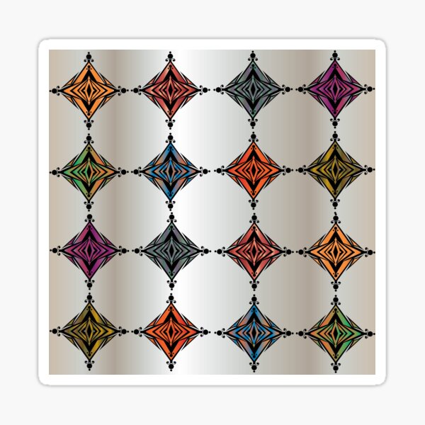 Item preview, abstract creative decorative colorful illustration pattern designed and sold by ErhanArt.