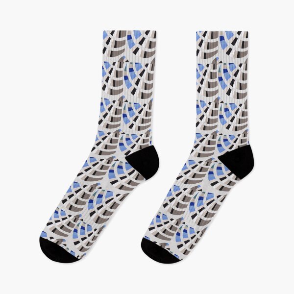 Item preview,  Bright Blue brown black and white Up Beat Soft Edged Flat Colour Abstract Jenny Meehan designed and sold by Jenny Meehan Art Prints and Patterns  .