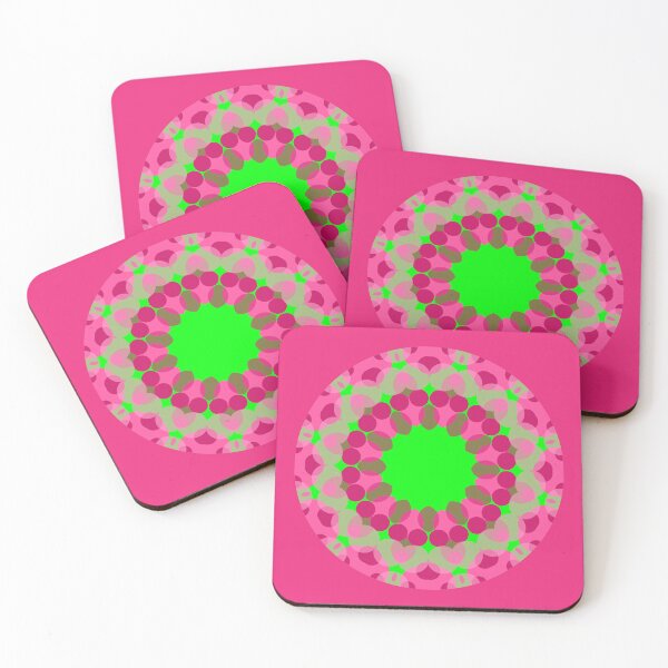 Item preview, Pink and Peridot Kaleidoscope Style Mandala designed and sold by CheriesArt.