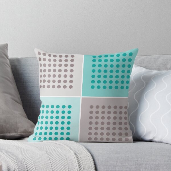 Item preview, Tile pattern in gray and turquoise designed and sold by Ninaeva.