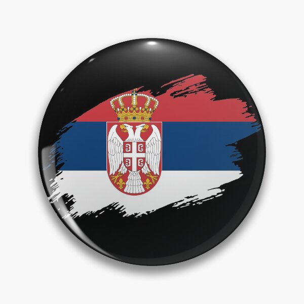 Item preview, Serbia Serbian flag flag designed and sold by GeogDesigns.