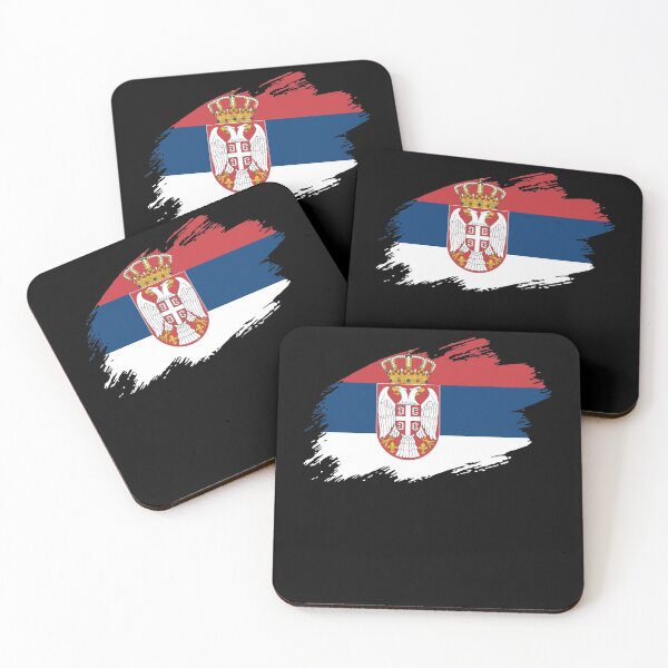 Item preview, Serbia Serbian flag flag designed and sold by GeogDesigns.