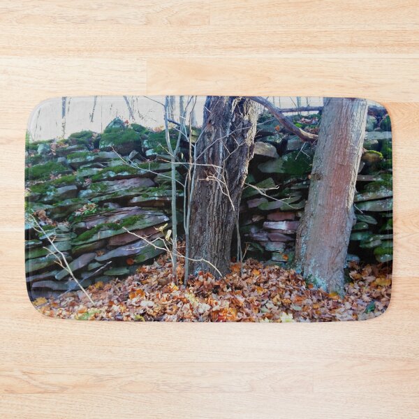 Item preview, Old stone wall in the woods designed and sold by edwardtiptonart.
