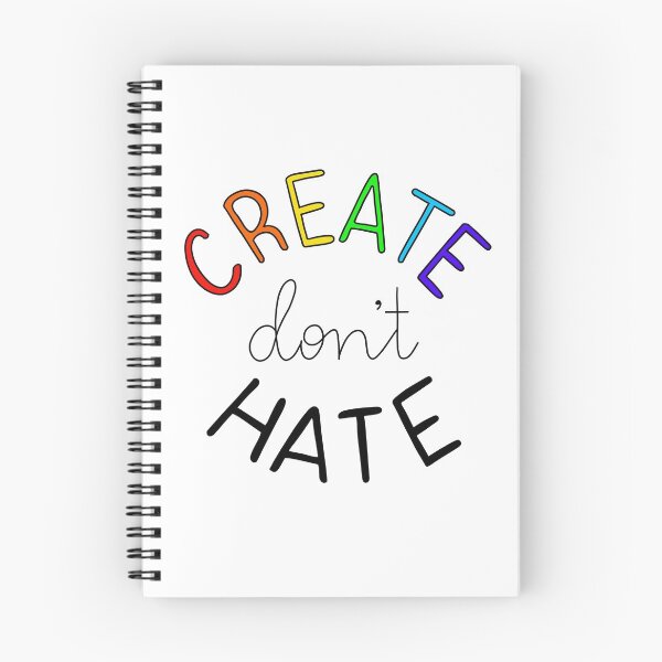 Item preview, Create don't hate designed and sold by writeanewpage.
