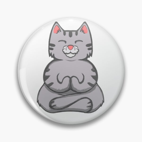 Item preview, Yoga Cat Meditating Zen Cat designed and sold by SusanaDesigns.