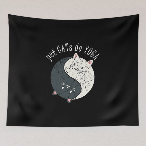 Item preview, yoga Ying and Yang Cats Style designed and sold by Kalli-design.