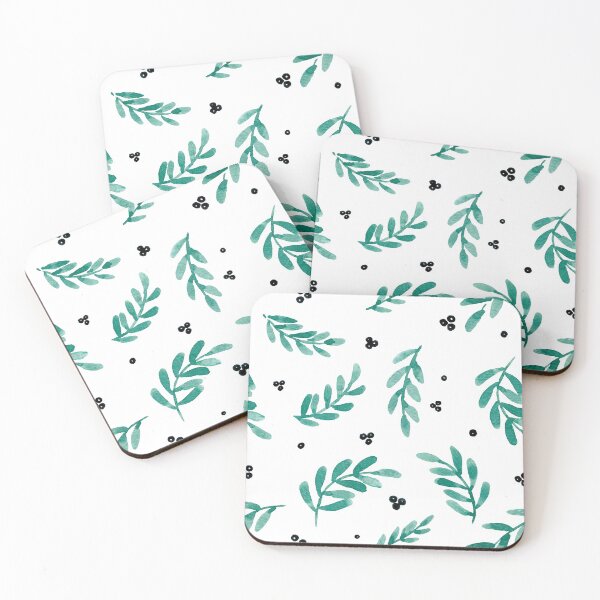 Item preview, Blackberries and Green Leaves - Watercolor Foliage Pattern designed and sold by AlicjaCurioseur.