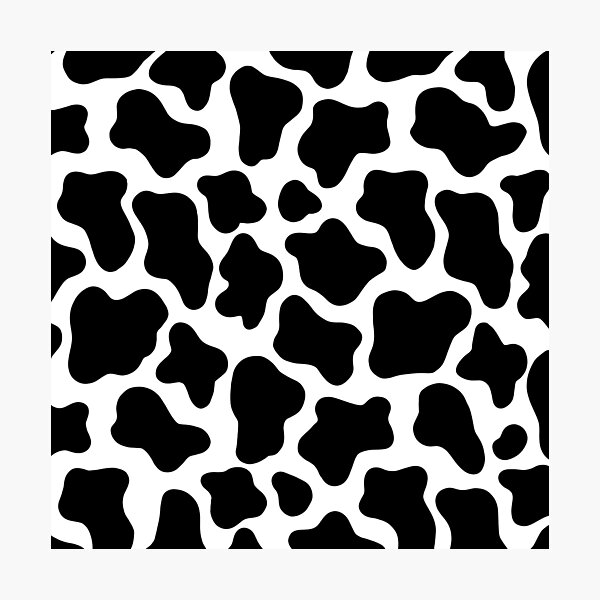 aesthetic cow print Photographic Print for Sale by esthetay
