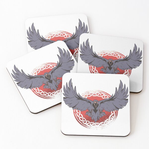 Item preview, Raven With Celtic Runes designed and sold by infleims.